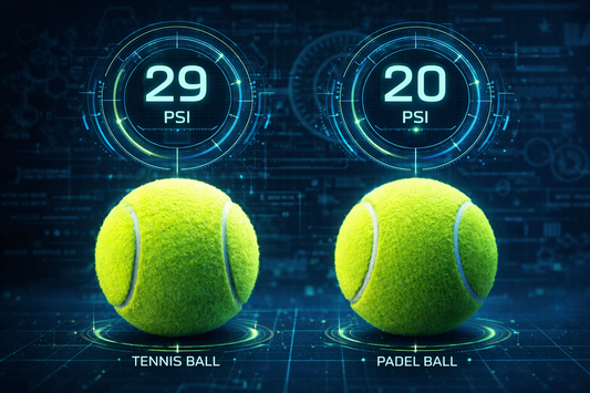 Comparison of Tennis vs Padel ball internal pressure requirements and maintenance
