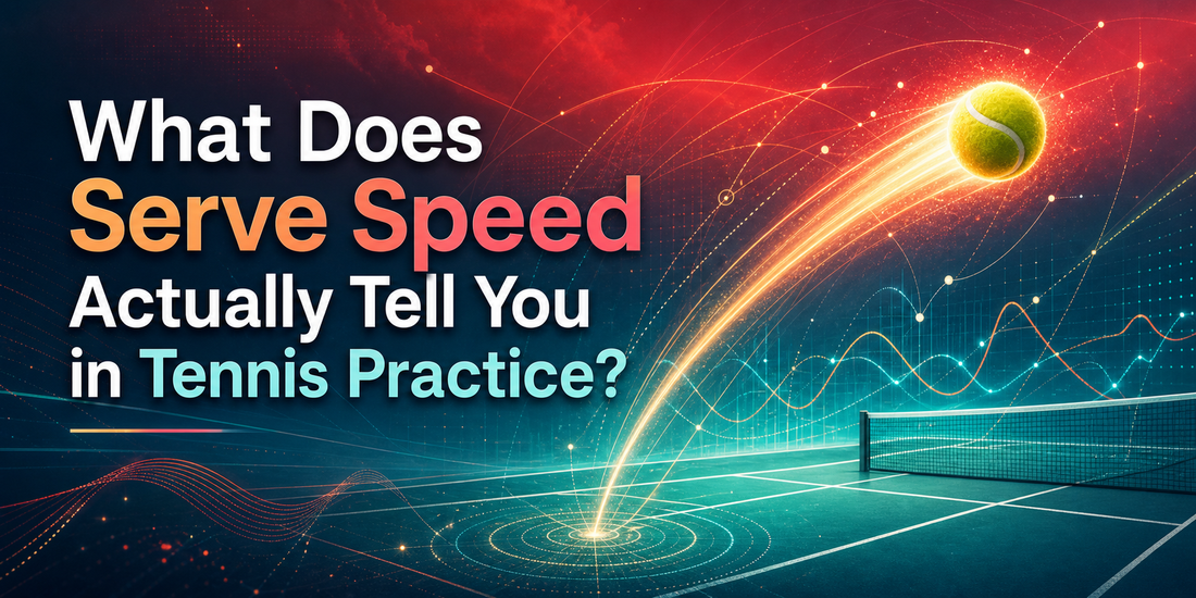 Auratide blog cover for What Does Serve Speed Actually Tell You in Tennis Practice?