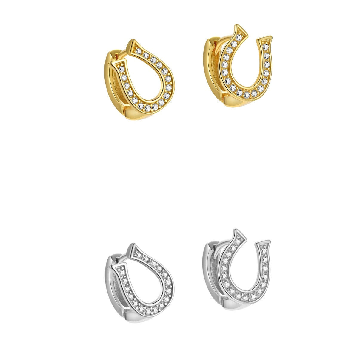 Oh My Little Pony S925 sterling silver gold-plated horseshoe-shaped U-shaped ear clip – in {{ product_color }} | Aura Tide Collective | Shop Oh My Little Pony S925 sterling silver gold-plated horseshoe-shaped U-shaped ear clip online for {{ product_tags | join: ", " }} – Fast shipping worldwide.