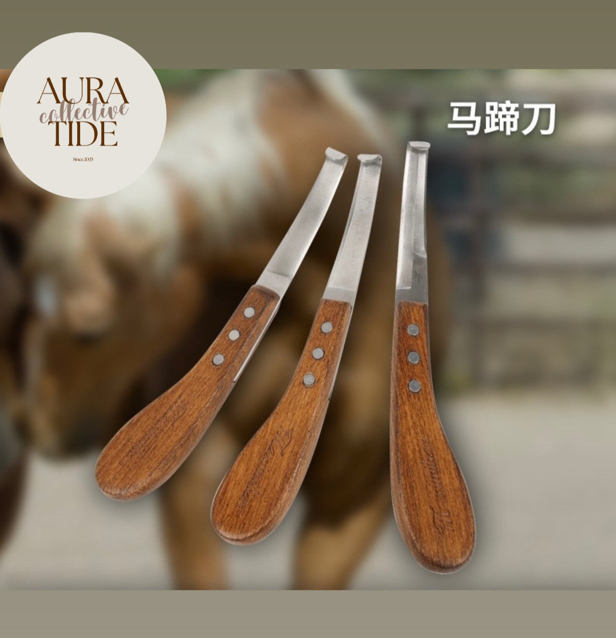 Hoof Knife / Horse Hoof Trimmer – Horsemanship in {{ product_color }} | Aura Tide Collective | Shop Hoof Knife / Horse Hoof Trimmer online for {{ product_tags | join: ", " }} – Fast shipping worldwide.