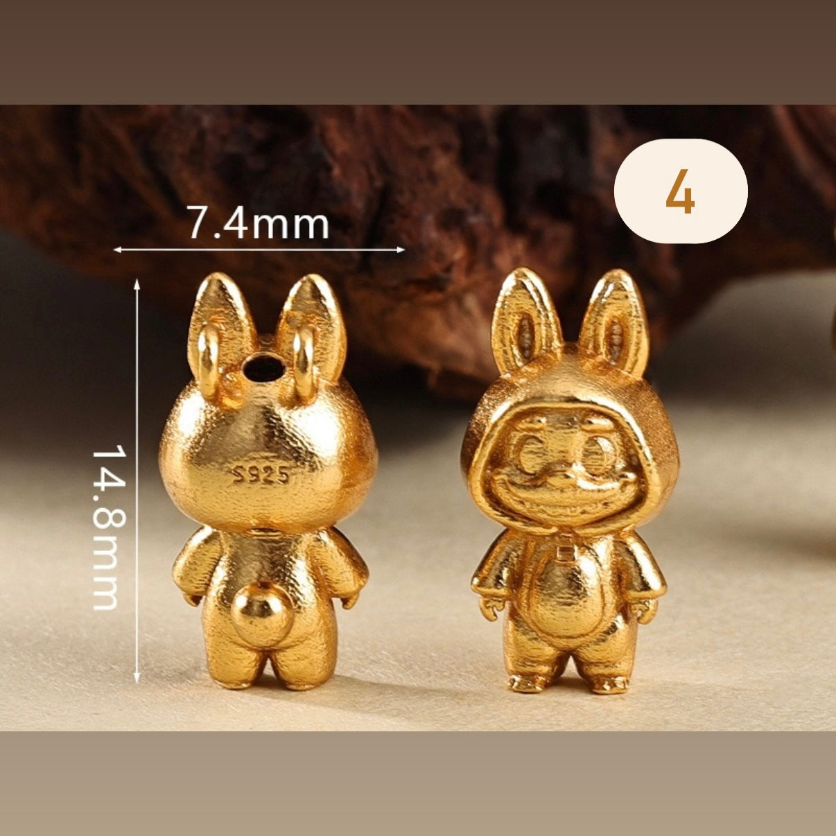 ATSZSBYQQ1872-18 24K gold-plated silver 925 zircon-inlaid labubu pendant – tennis jewelry in {{ product_color }} | Aura Tide Collective | Shop ATSZSBYQQ1872-18 24K gold-plated silver 925 zircon-inlaid labubu pendant online for {{ product_tags | join: ", " }} – Fast shipping worldwide.