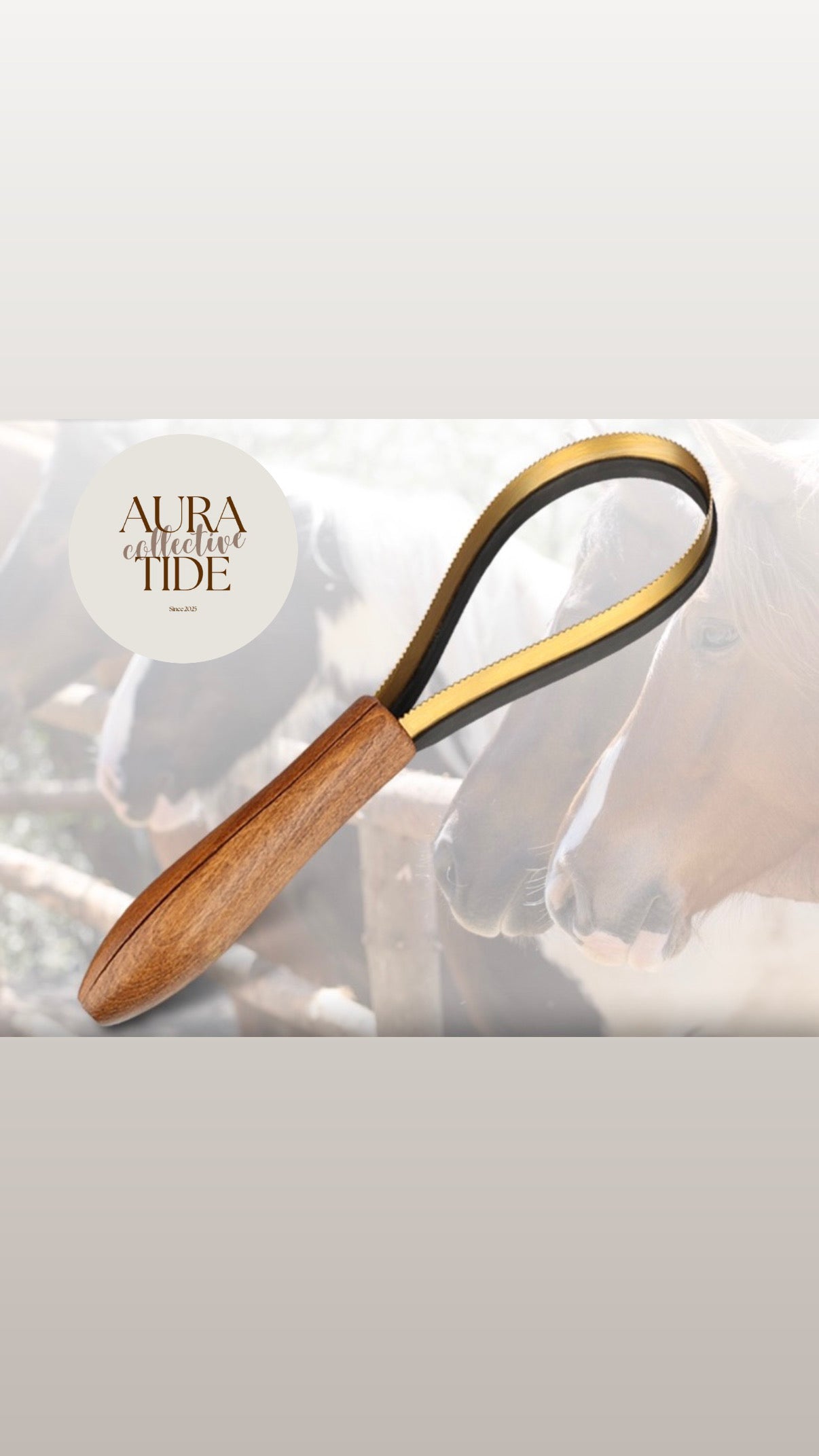 Wooden handle horse hair brush – in {{ product_color }} | Aura Tide Collective | Shop Wooden handle horse hair brush online for {{ product_tags | join: ", " }} – Fast shipping worldwide.