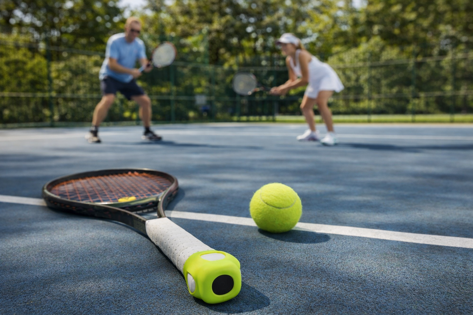 This motion detector is for tennis training and data collection for performance optimization.