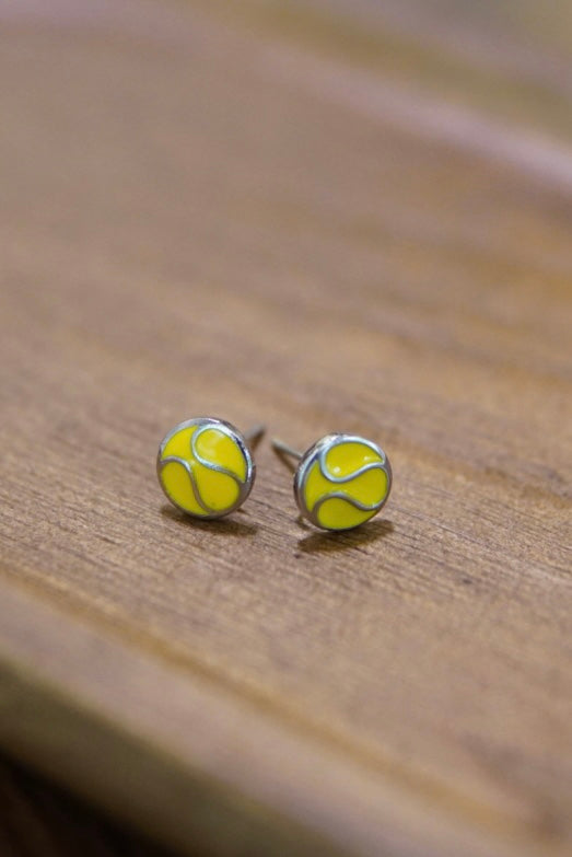 classic tennis ear-stud pair tennis in Titanium-plated Stainless Steel – tennis jewelry in {{ product_color }} | Aura Tide Collective | Shop classic tennis ear-stud pair tennis in Titanium-plated Stainless Steel online for {{ product_tags | join: ", " }} – Fast shipping worldwide.
