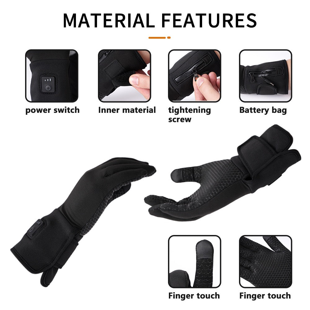 New Thin Double-layer Electric Heated Gloves with 3 Temperature Settings, Back of Hand Heating, and Touchscreen-compatible Lining – Horsemanship in {{ product_color }} | Aura Tide Collective | Shop New Thin Double-layer Electric Heated Gloves with 3 Temperature Settings, Back of Hand Heating, and Touchscreen-compatible Lining online for {{ product_tags | join: ", " }} – Fast shipping worldwide.