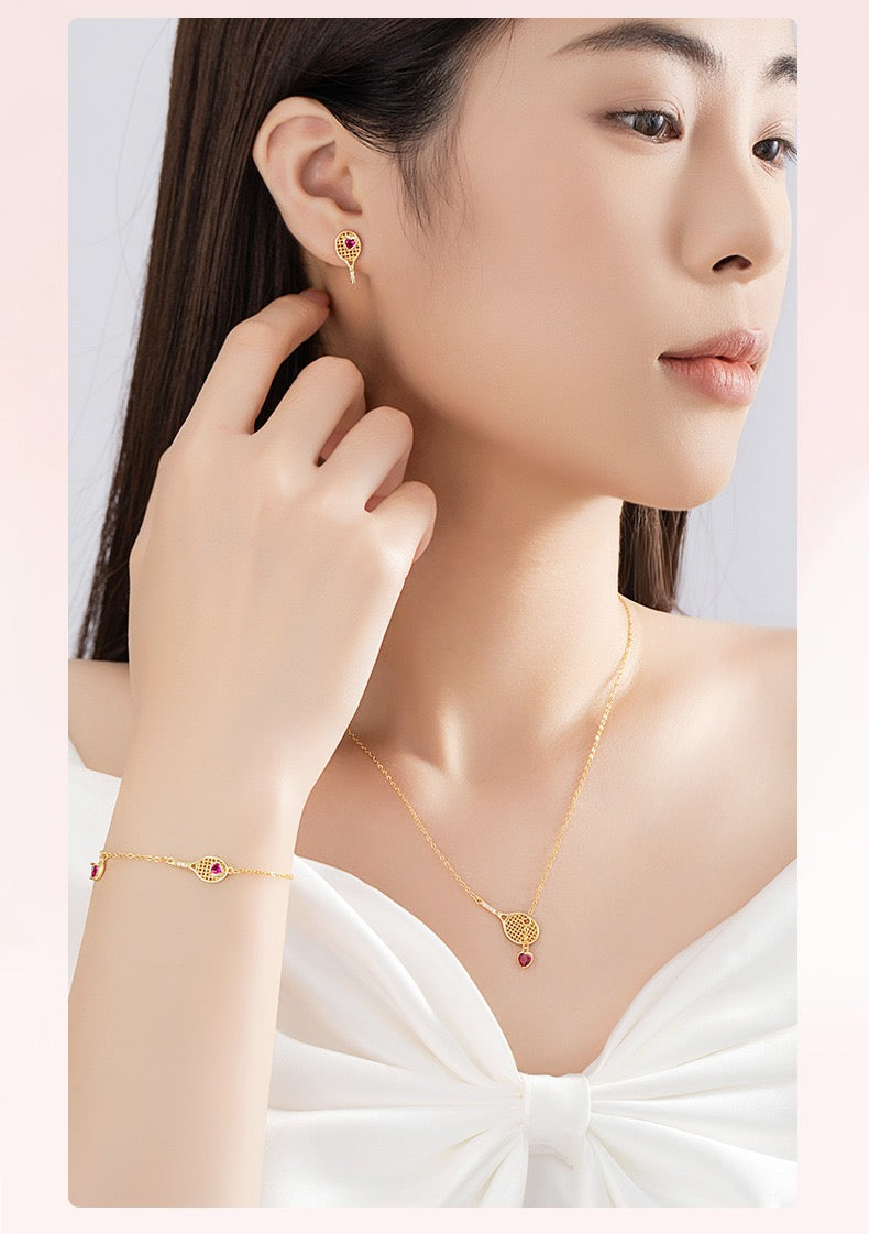love in tennis jewery set S925 – tennis jewelry in {{ product_color }} | Aura Tide Collective | Shop love in tennis jewery set S925 online for {{ product_tags | join: ", " }} – Fast shipping worldwide.