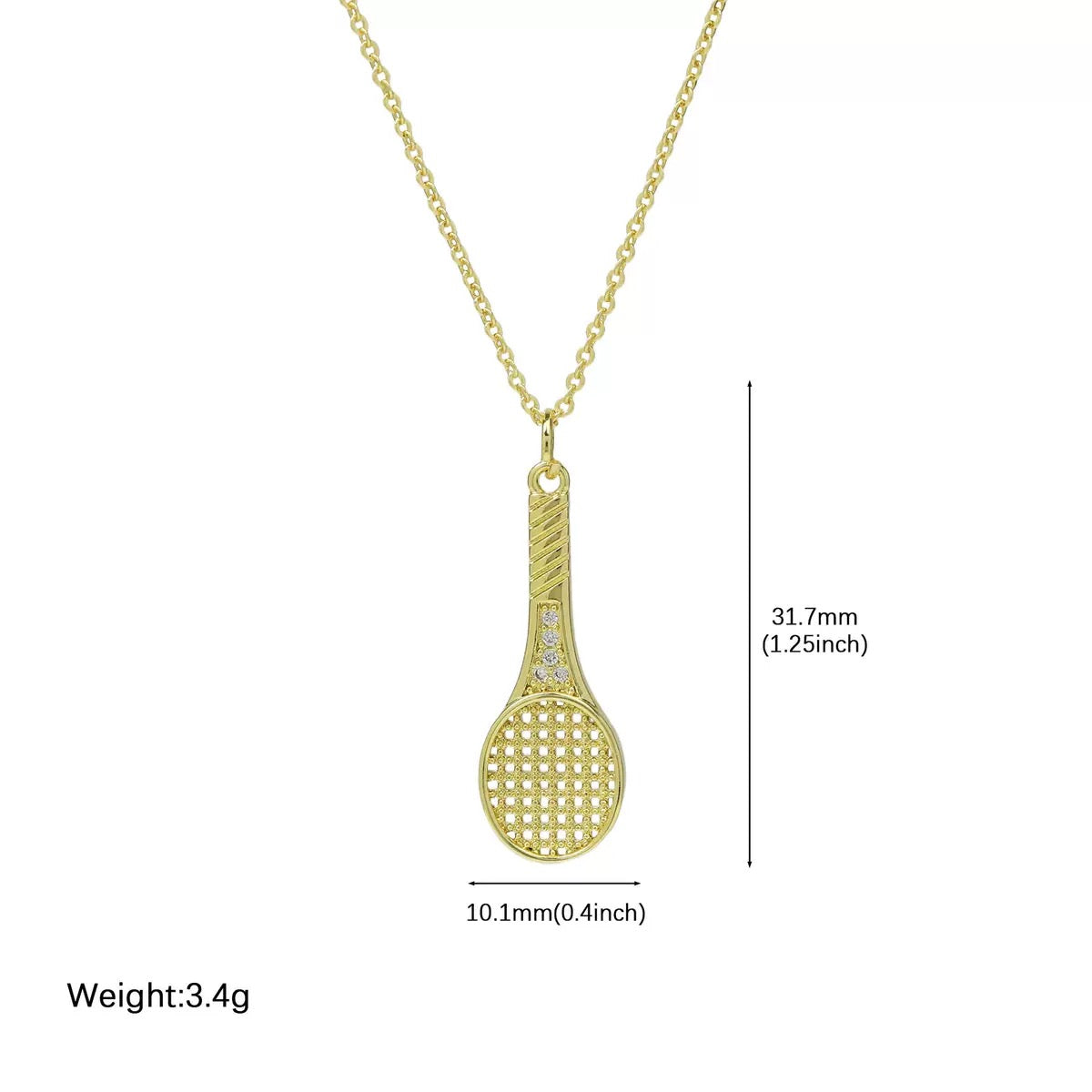 Golden necklace with zircon classic style in 3 models - tennis, padel, pickleball – tennis jewelry in {{ product_color }} | Aura Tide Collective | Shop Golden necklace with zircon classic style in 3 models - tennis, padel, pickleball online for {{ product_tags | join: ", " }} – Fast shipping worldwide.
