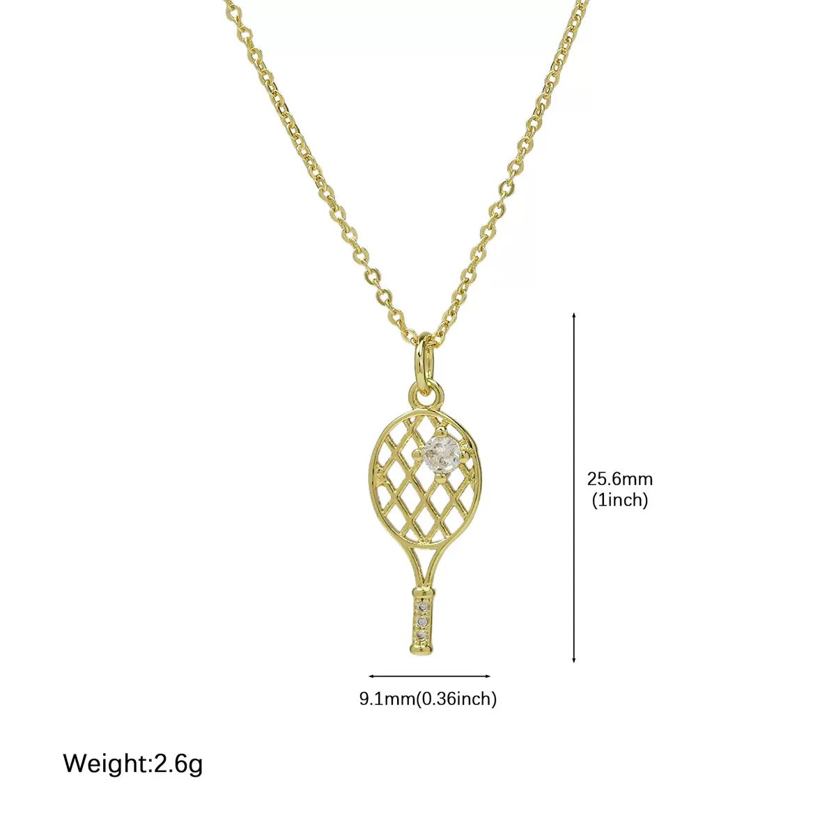 Golden necklace with zircon classic style in 3 models - tennis, padel, pickleball – tennis jewelry in {{ product_color }} | Aura Tide Collective | Shop Golden necklace with zircon classic style in 3 models - tennis, padel, pickleball online for {{ product_tags | join: ", " }} – Fast shipping worldwide.