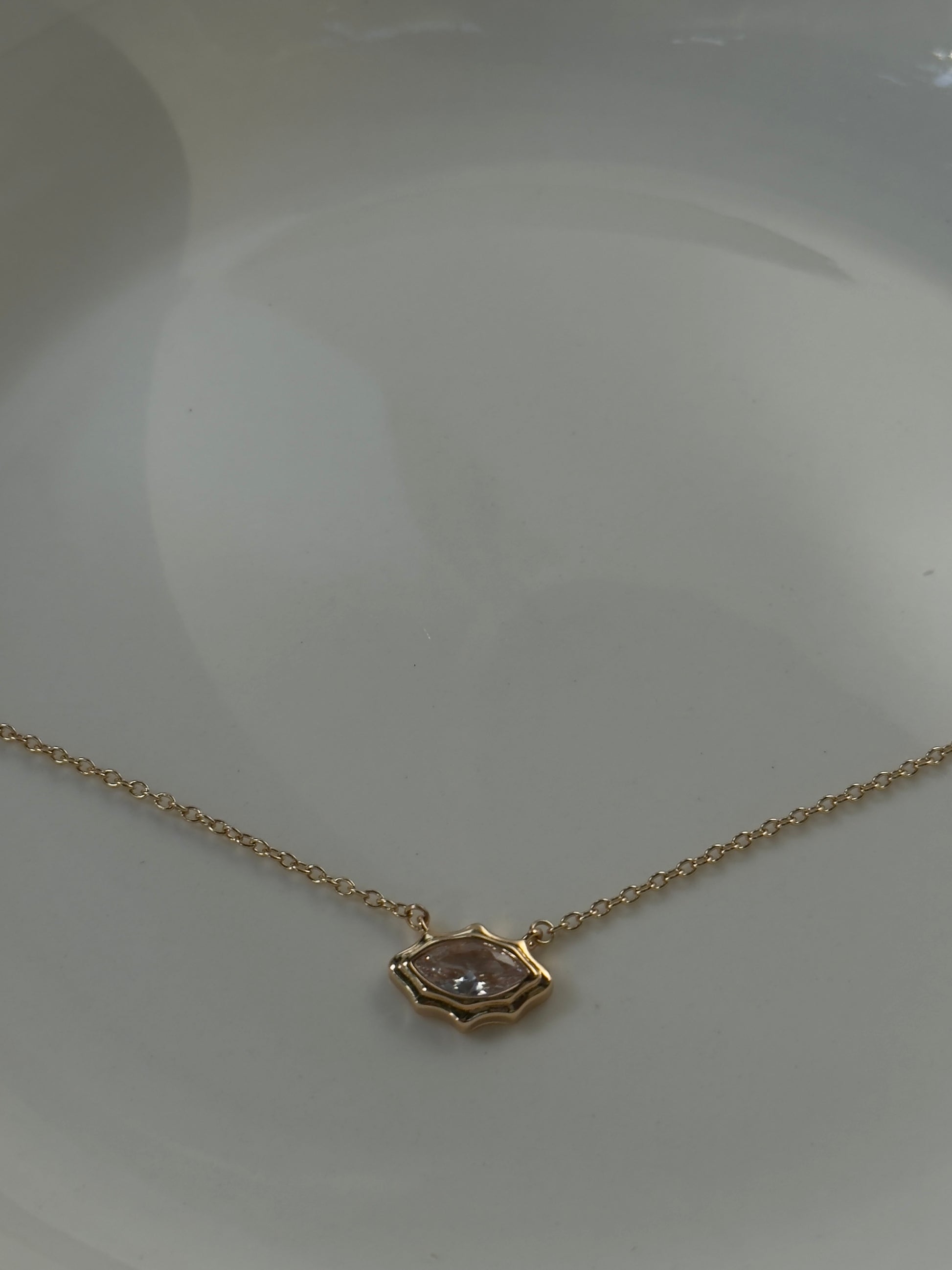 Zircon pendant necklace – tennis jewelry in {{ product_color }} | Aura Tide Collective | Shop Zircon pendant necklace online for {{ product_tags | join: ", " }} – Fast shipping worldwide.