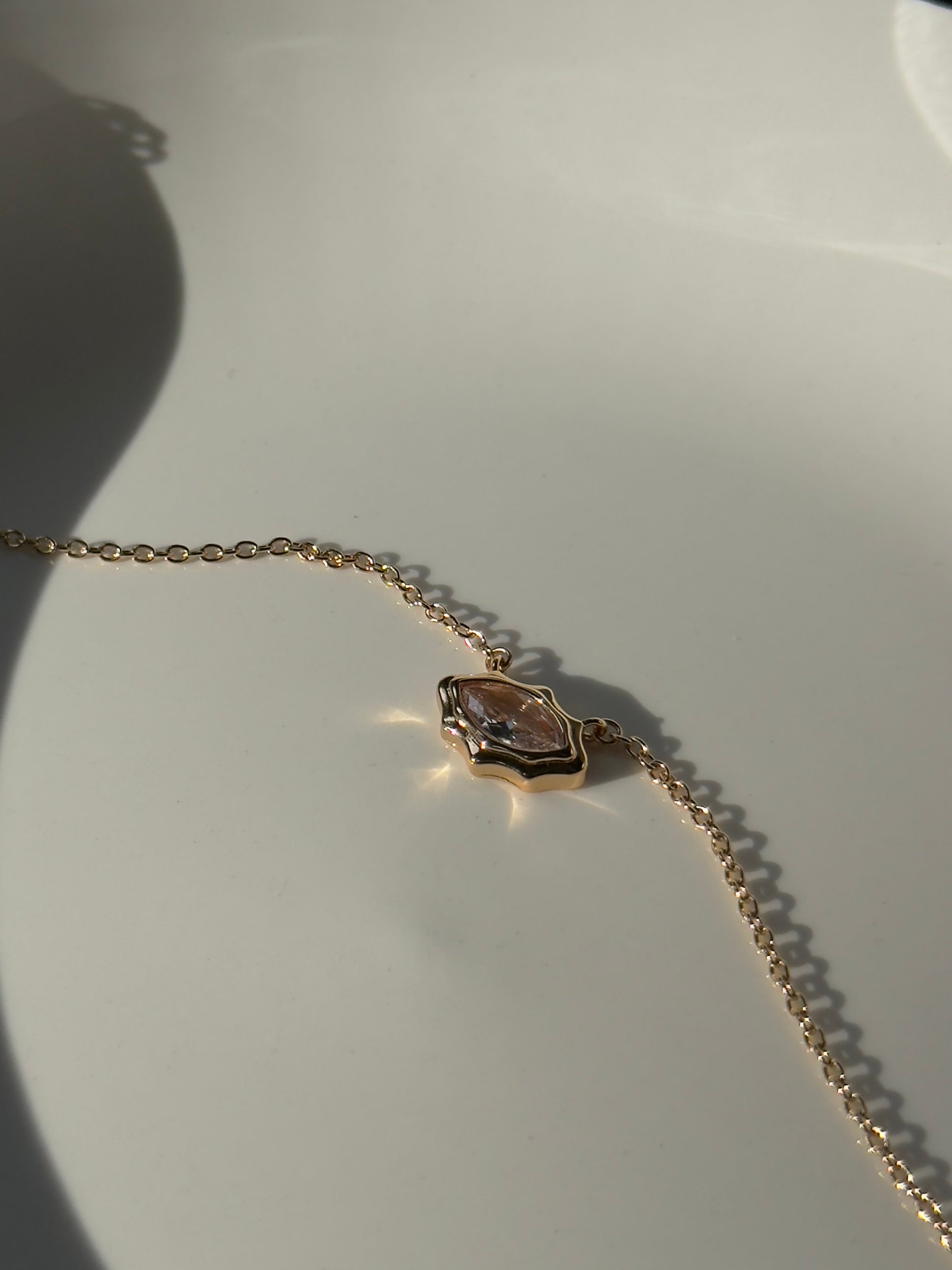 Zircon pendant necklace – tennis jewelry in {{ product_color }} | Aura Tide Collective | Shop Zircon pendant necklace online for {{ product_tags | join: ", " }} – Fast shipping worldwide.