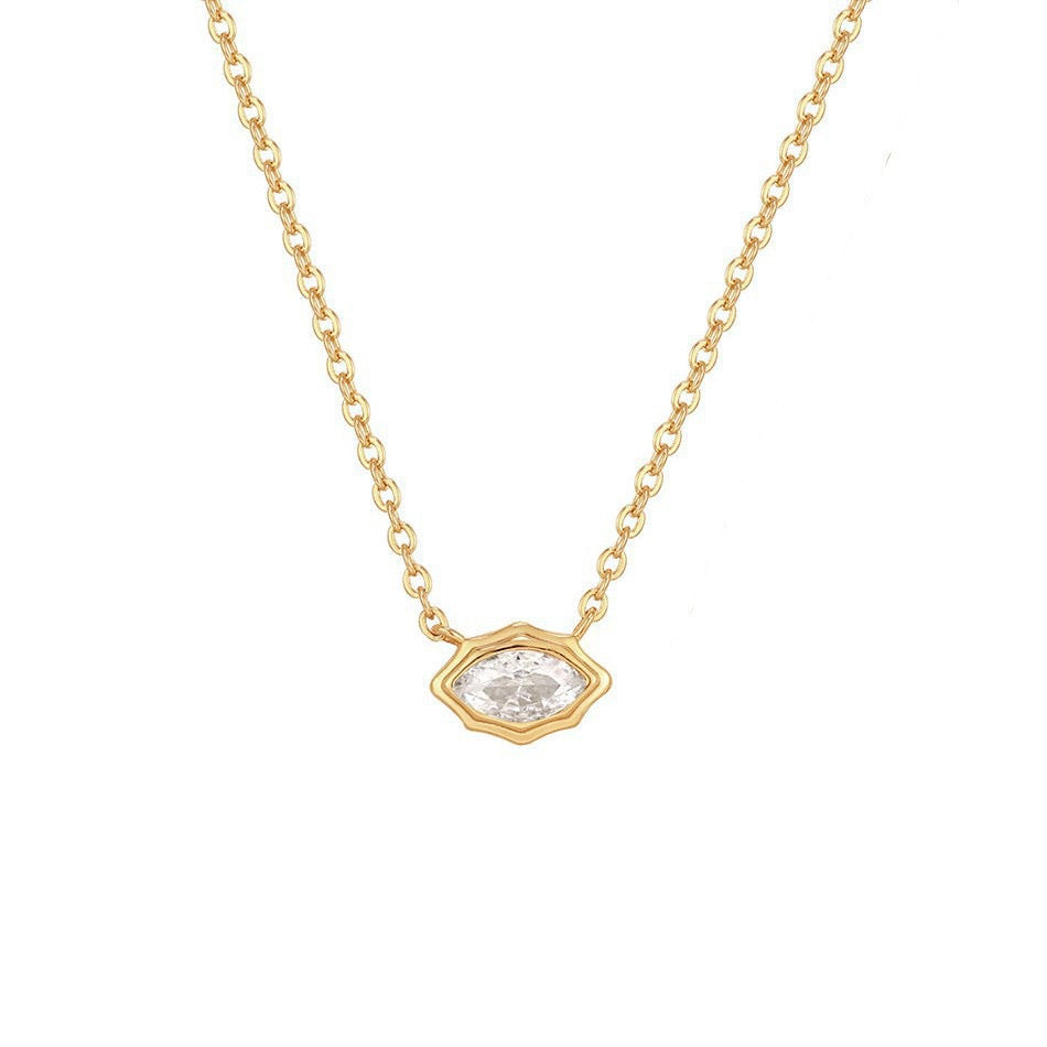 Zircon pendant necklace – tennis jewelry in {{ product_color }} | Aura Tide Collective | Shop Zircon pendant necklace online for {{ product_tags | join: ", " }} – Fast shipping worldwide.