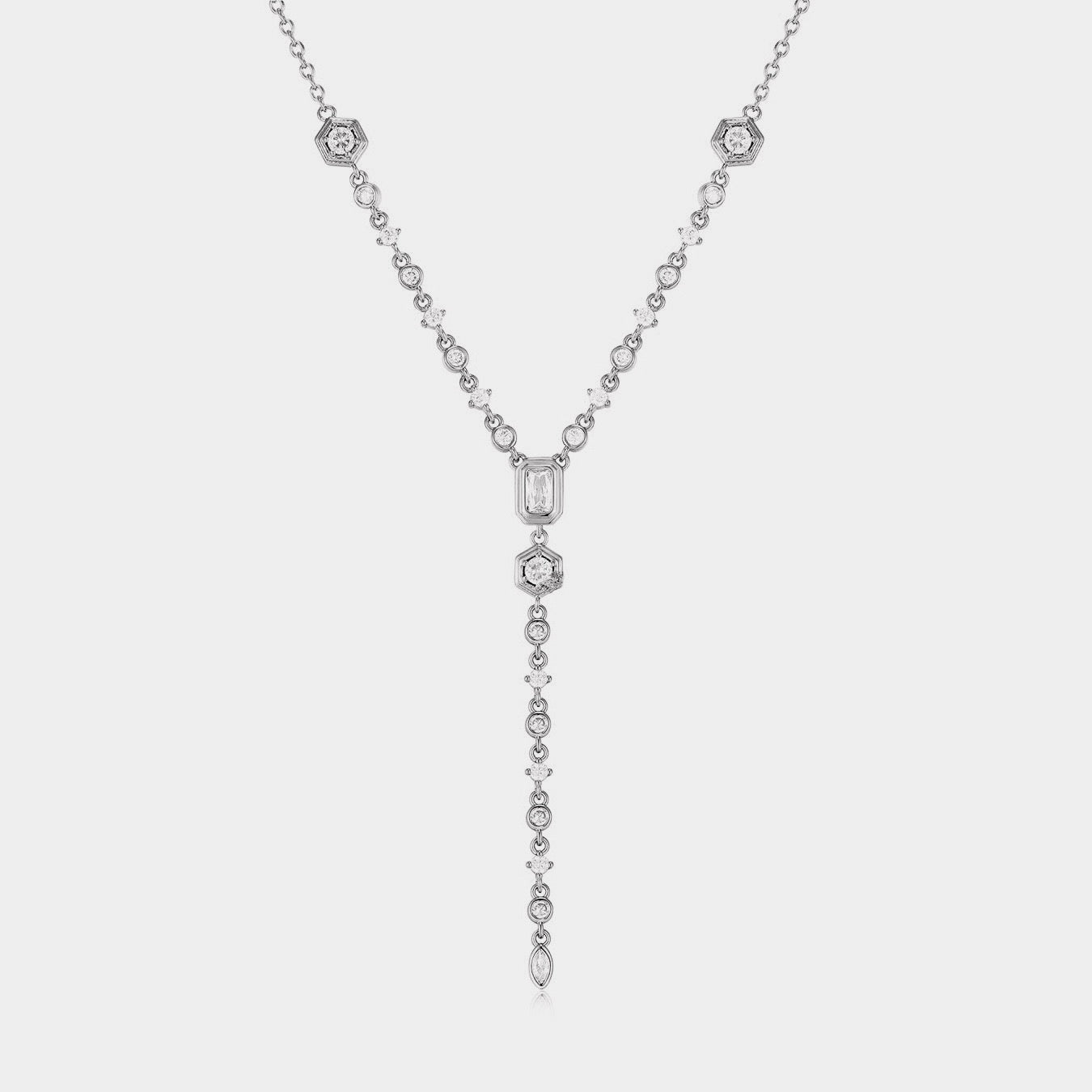 Zircon pendant necklace – tennis jewelry in {{ product_color }} | Aura Tide Collective | Shop Zircon pendant necklace online for {{ product_tags | join: ", " }} – Fast shipping worldwide.