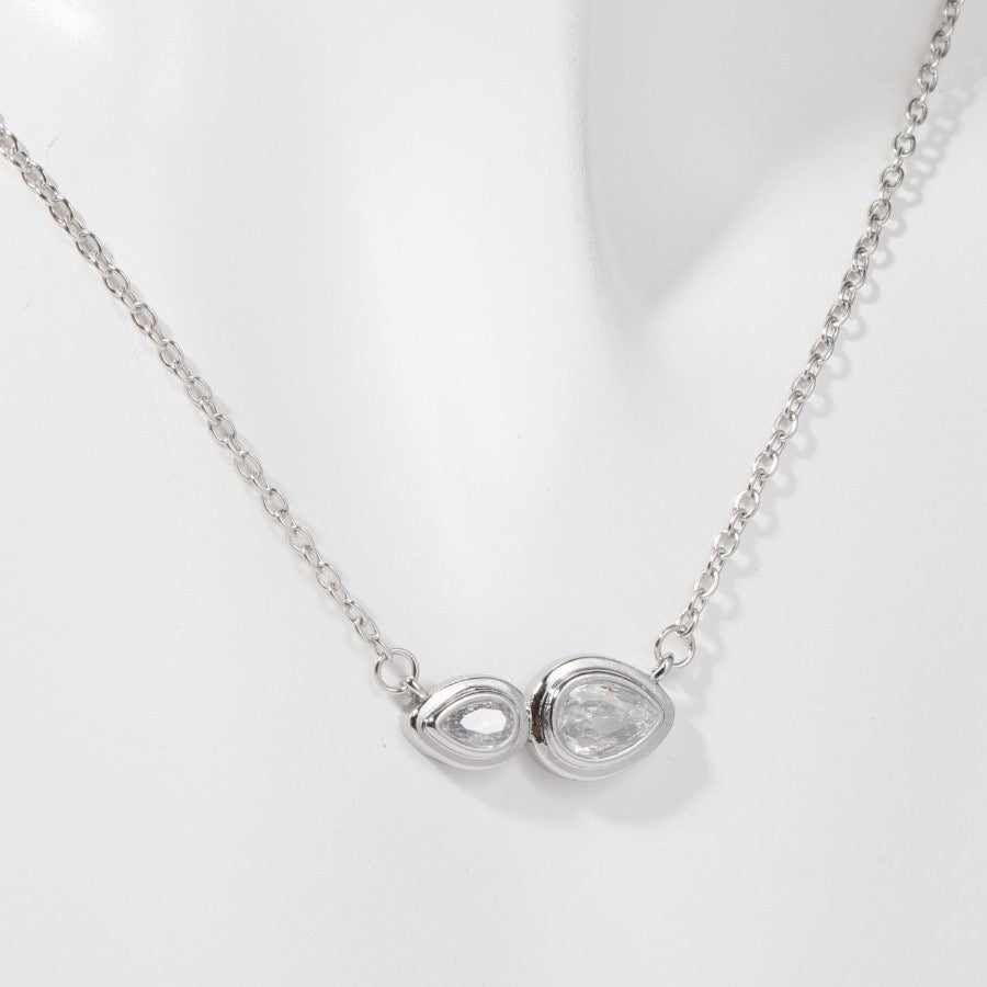 Zircon pendant necklace – tennis jewelry in {{ product_color }} | Aura Tide Collective | Shop Zircon pendant necklace online for {{ product_tags | join: ", " }} – Fast shipping worldwide.