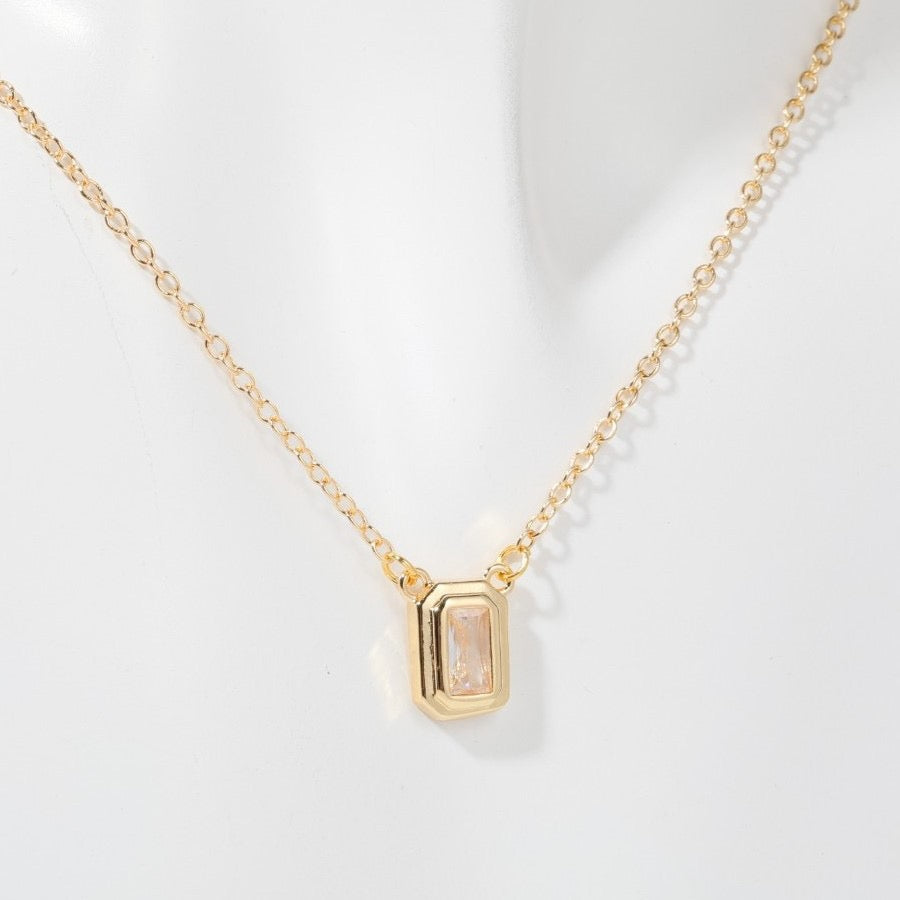Zircon pendant necklace – tennis jewelry in {{ product_color }} | Aura Tide Collective | Shop Zircon pendant necklace online for {{ product_tags | join: ", " }} – Fast shipping worldwide.