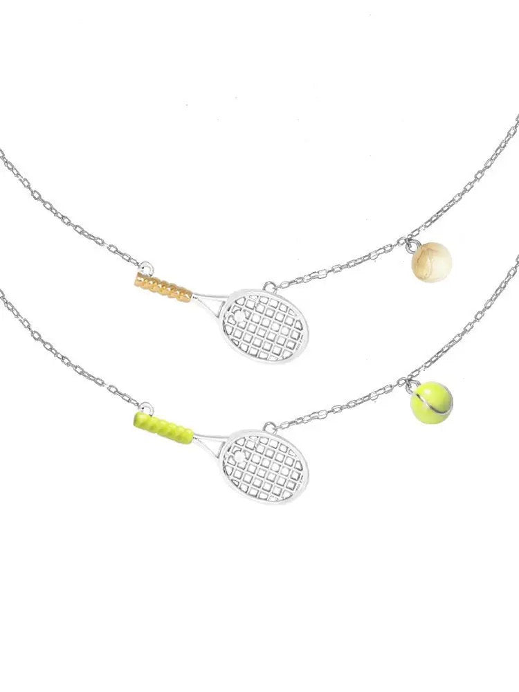925 sterling-silver, gold-plated two-tone tennis-racket necklace – tennis jewelry in {{ product_color }} | Aura Tide Collective | Shop 925 sterling-silver, gold-plated two-tone tennis-racket necklace online for {{ product_tags | join: ", " }} – Fast shipping worldwide.