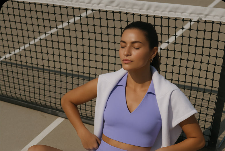 luxtre Cool Touch Pleated tennis wear set – tennis wear in {{ product_color }} | Aura Tide Collective | Shop luxtre Cool Touch Pleated tennis wear set online for {{ product_tags | join: ", " }} – Fast shipping worldwide.