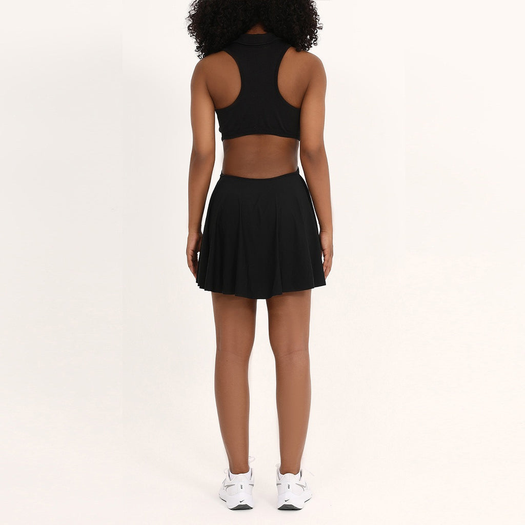 High-stretch cool-touch fabric tennis & golf one piece dress; knit upper panel with built-in tummy-control – tennis wear in {{ product_color }} | Aura Tide Collective | Shop High-stretch cool-touch fabric tennis & golf one piece dress; knit upper panel with built-in tummy-control online for {{ product_tags | join: ", " }} – Fast shipping worldwide.