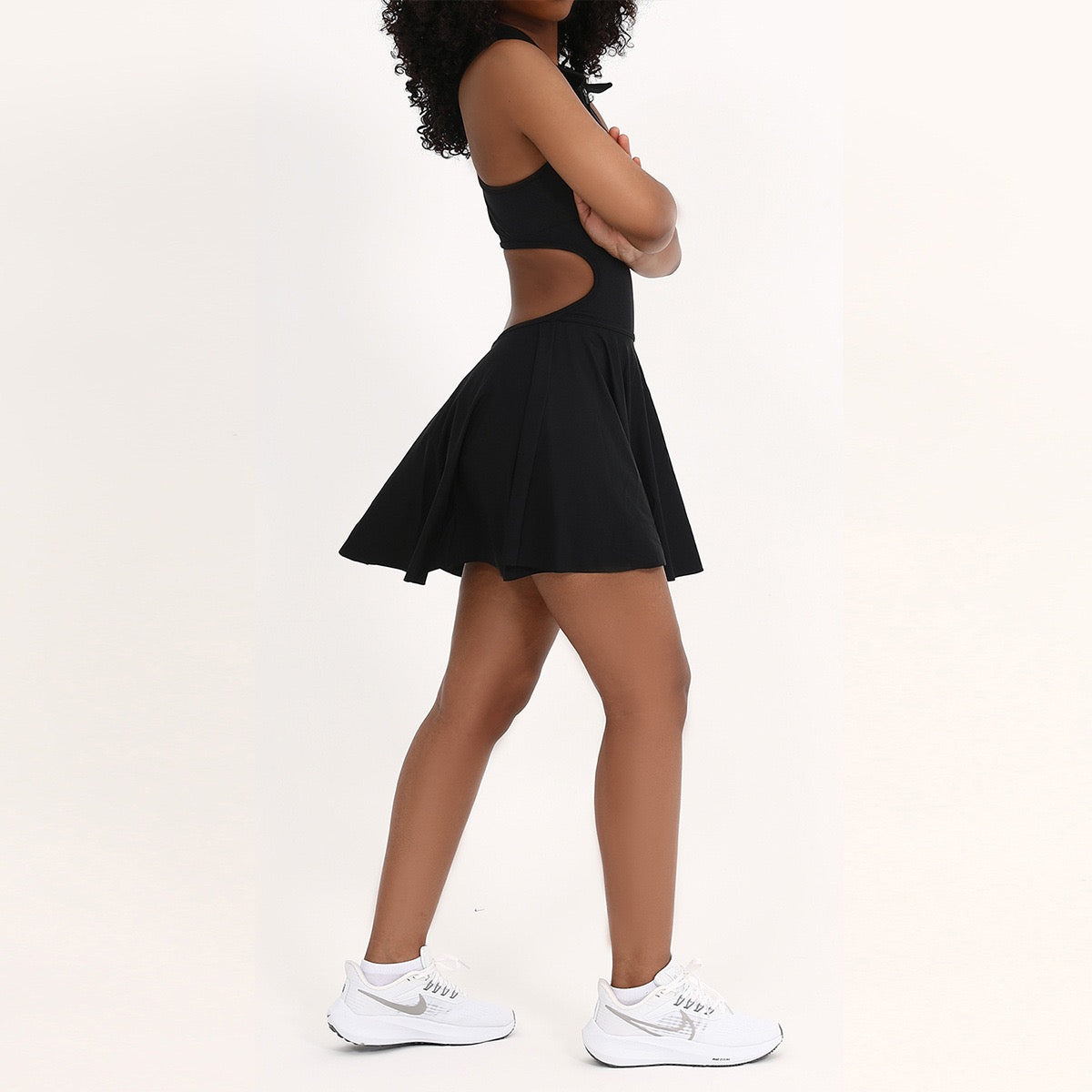 High-stretch cool-touch fabric tennis & golf one piece dress; knit upper panel with built-in tummy-control – tennis wear in {{ product_color }} | Aura Tide Collective | Shop High-stretch cool-touch fabric tennis & golf one piece dress; knit upper panel with built-in tummy-control online for {{ product_tags | join: ", " }} – Fast shipping worldwide.