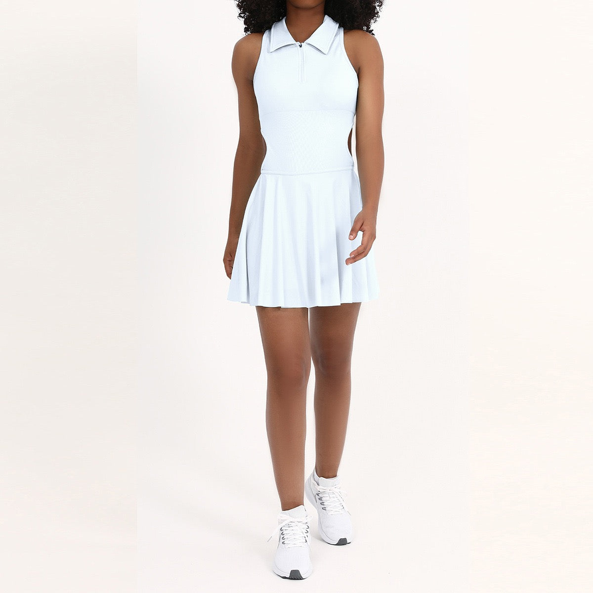 High-stretch cool-touch fabric tennis & golf one piece dress; knit upper panel with built-in tummy-control – tennis wear in {{ product_color }} | Aura Tide Collective | Shop High-stretch cool-touch fabric tennis & golf one piece dress; knit upper panel with built-in tummy-control online for {{ product_tags | join: ", " }} – Fast shipping worldwide.