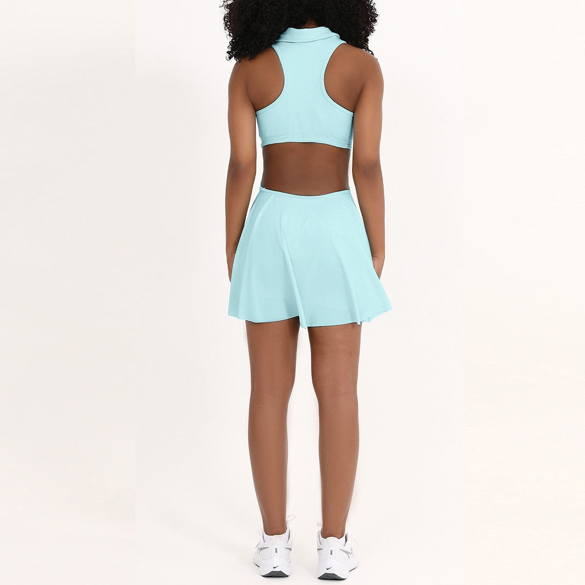 High-stretch cool-touch fabric tennis & golf one piece dress; knit upper panel with built-in tummy-control – tennis wear in {{ product_color }} | Aura Tide Collective | Shop High-stretch cool-touch fabric tennis & golf one piece dress; knit upper panel with built-in tummy-control online for {{ product_tags | join: ", " }} – Fast shipping worldwide.