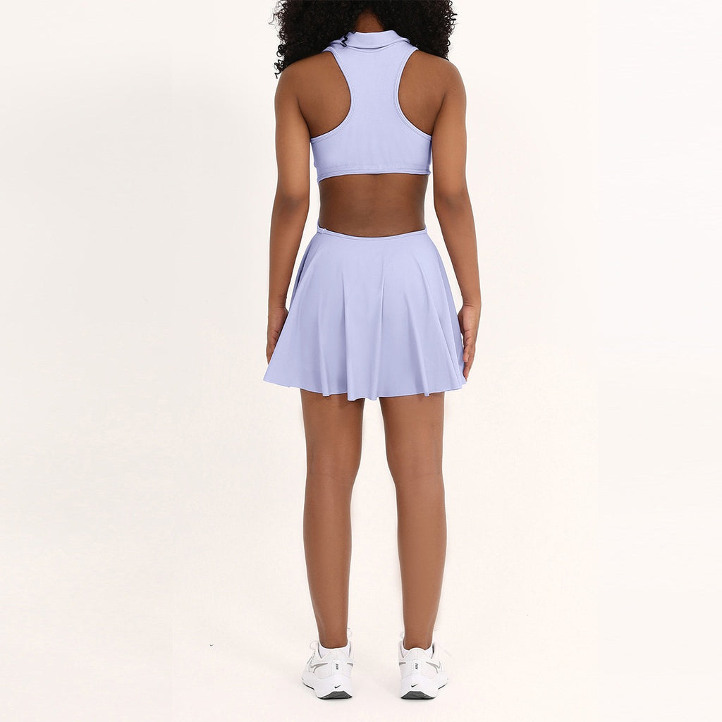 High-stretch cool-touch fabric tennis & golf one piece dress; knit upper panel with built-in tummy-control – tennis wear in {{ product_color }} | Aura Tide Collective | Shop High-stretch cool-touch fabric tennis & golf one piece dress; knit upper panel with built-in tummy-control online for {{ product_tags | join: ", " }} – Fast shipping worldwide.