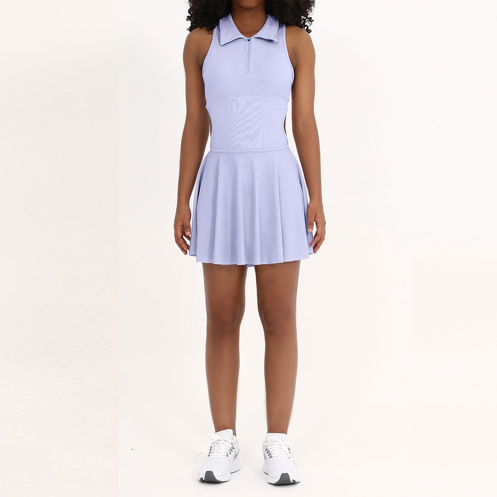 High-stretch cool-touch fabric tennis & golf one piece dress; knit upper panel with built-in tummy-control – tennis wear in {{ product_color }} | Aura Tide Collective | Shop High-stretch cool-touch fabric tennis & golf one piece dress; knit upper panel with built-in tummy-control online for {{ product_tags | join: ", " }} – Fast shipping worldwide.