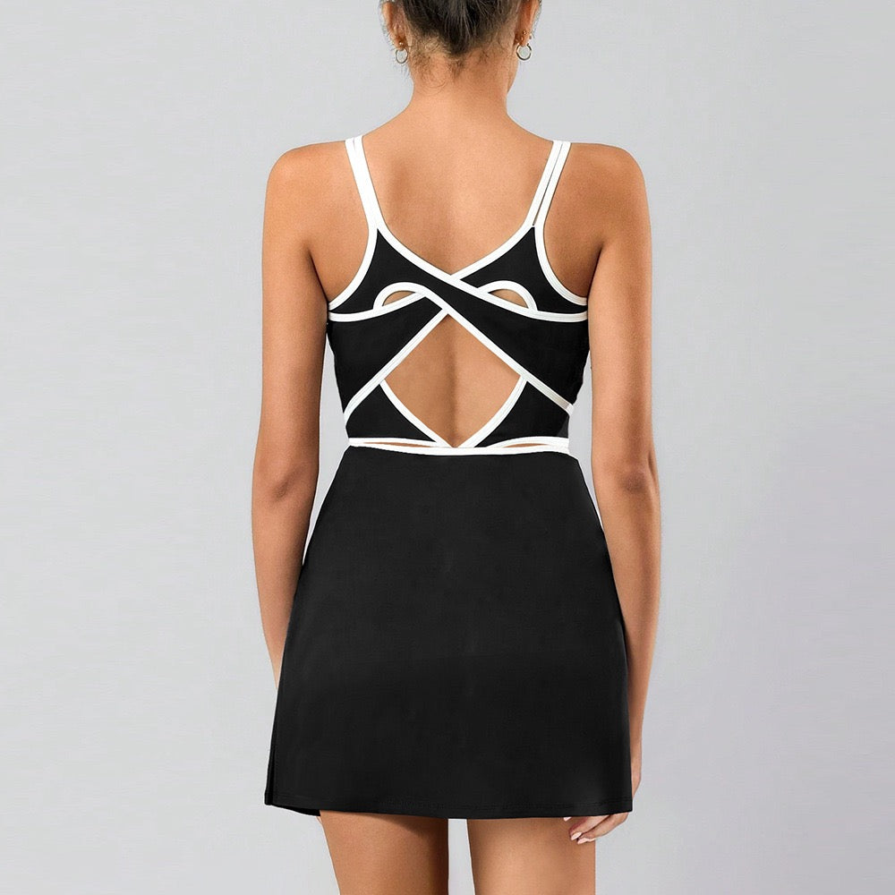 Heart-Back High-Stretch One-Piece Tennis Dress – tennis wear in {{ product_color }} | Aura Tide Collective | Shop Heart-Back High-Stretch One-Piece Tennis Dress online for {{ product_tags | join: ", " }} – Fast shipping worldwide.