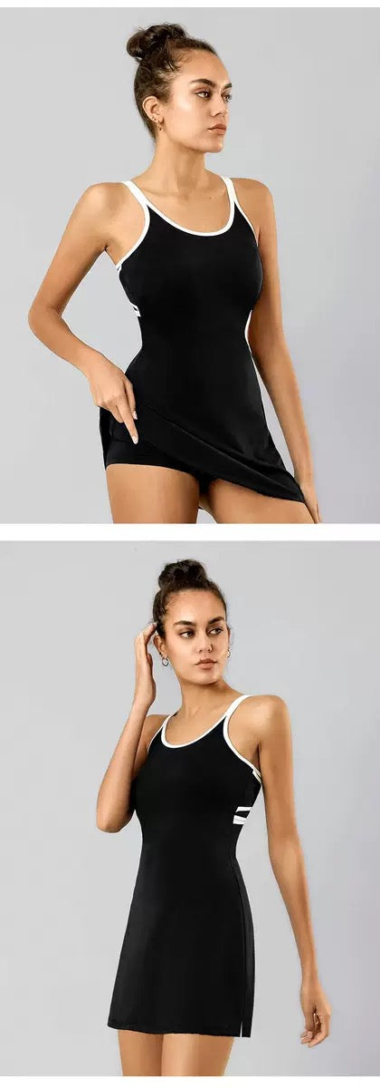 Heart-Back High-Stretch One-Piece Tennis Dress – tennis wear in {{ product_color }} | Aura Tide Collective | Shop Heart-Back High-Stretch One-Piece Tennis Dress online for {{ product_tags | join: ", " }} – Fast shipping worldwide.