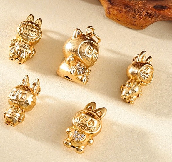 ATSZSBYQQ1872-18 24K gold-plated silver 925 zircon-inlaid labubu pendant – tennis jewelry in {{ product_color }} | Aura Tide Collective | Shop ATSZSBYQQ1872-18 24K gold-plated silver 925 zircon-inlaid labubu pendant online for {{ product_tags | join: ", " }} – Fast shipping worldwide.