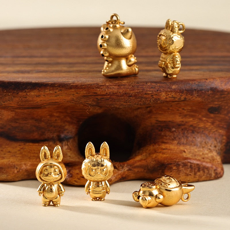 ATSZSBYQQ1872-18 24K gold-plated silver 925 zircon-inlaid labubu pendant – tennis jewelry in {{ product_color }} | Aura Tide Collective | Shop ATSZSBYQQ1872-18 24K gold-plated silver 925 zircon-inlaid labubu pendant online for {{ product_tags | join: ", " }} – Fast shipping worldwide.