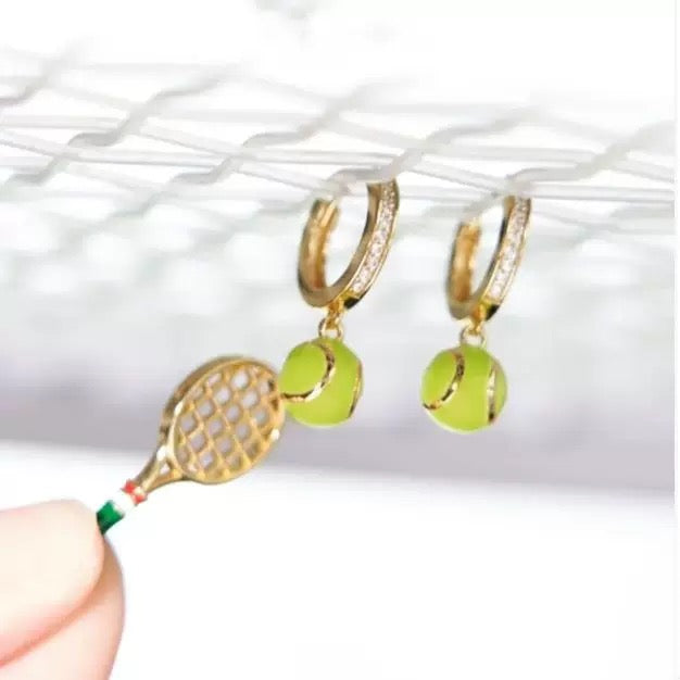 Silver 925 Sterling-Silver Gold-Plated Zircon Tennis Earrings with Enamel Drop – tennis jewelry in {{ product_color }} | Aura Tide Collective | Shop Silver 925 Sterling-Silver Gold-Plated Zircon Tennis Earrings with Enamel Drop online for {{ product_tags | join: ", " }} – Fast shipping worldwide.