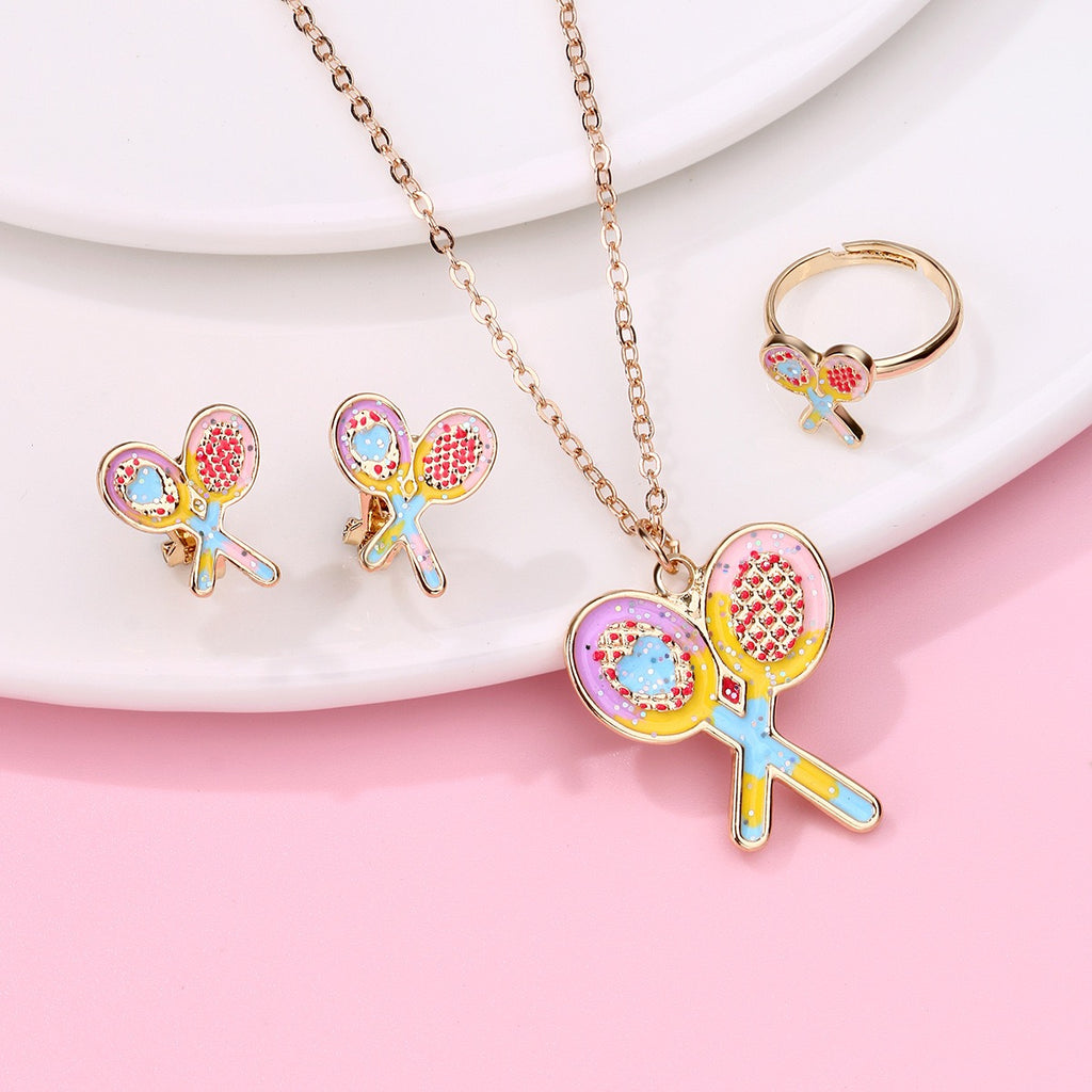 Kids Tennis Jewelry Set Brass Electroplated – tennis jewelry in {{ product_color }} | Aura Tide Collective | Shop Kids Tennis Jewelry Set Brass Electroplated online for {{ product_tags | join: ", " }} – Fast shipping worldwide.