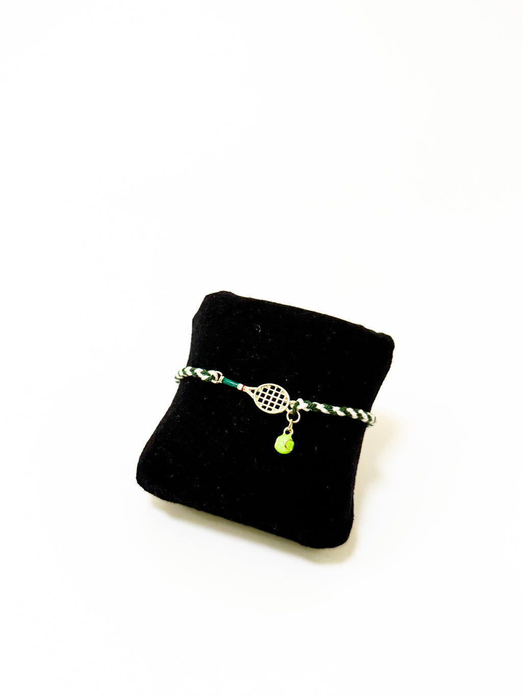 Beading bracelet with steel tennis racquet – tennis jewelry in {{ product_color }} | Aura Tide Collective | Shop Beading bracelet with steel tennis racquet online for {{ product_tags | join: ", " }} – Fast shipping worldwide.