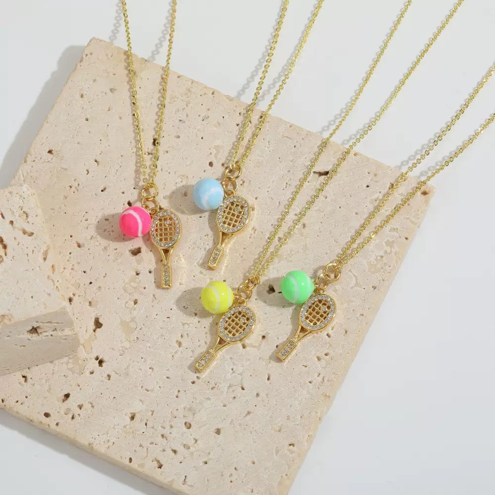 The Grand Slam tournaments series necklace – tennis jewelry in {{ product_color }} | Aura Tide Collective | Shop The Grand Slam tournaments series necklace online for {{ product_tags | join: ", " }} – Fast shipping worldwide.