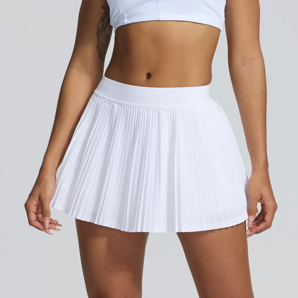 Sunny mood pleated skirt