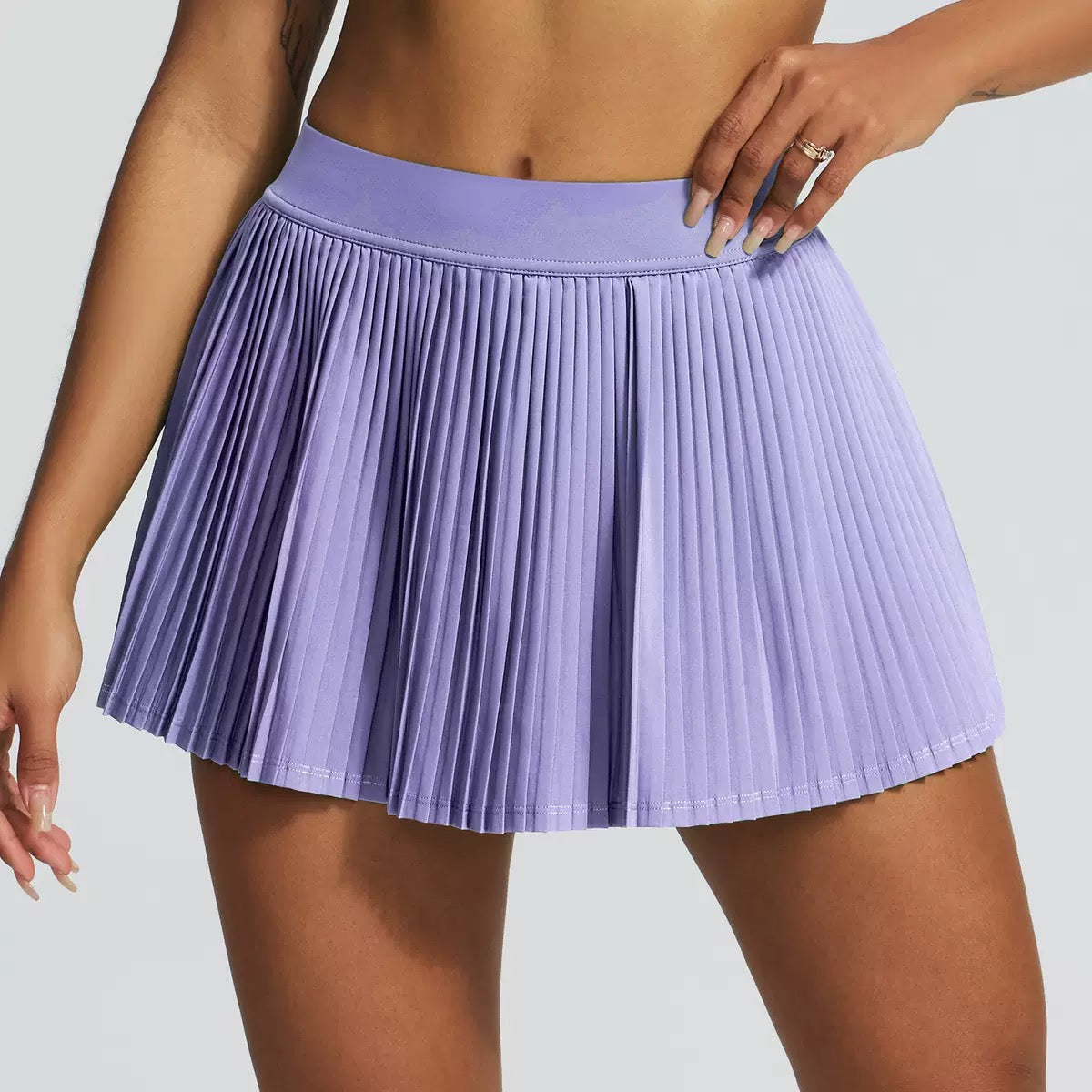 Sunny mood pleated skirt