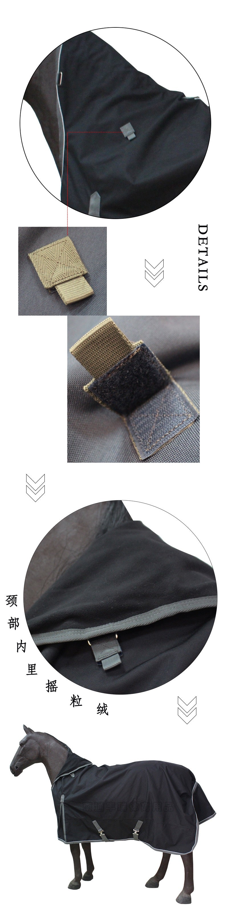 Canvas High Neck Fleece-Lined Waterproof Horse Blanket – Horsemanship in {{ product_color }} | Aura Tide Collective | Shop Canvas High Neck Fleece-Lined Waterproof Horse Blanket online for {{ product_tags | join: ", " }} – Fast shipping worldwide.