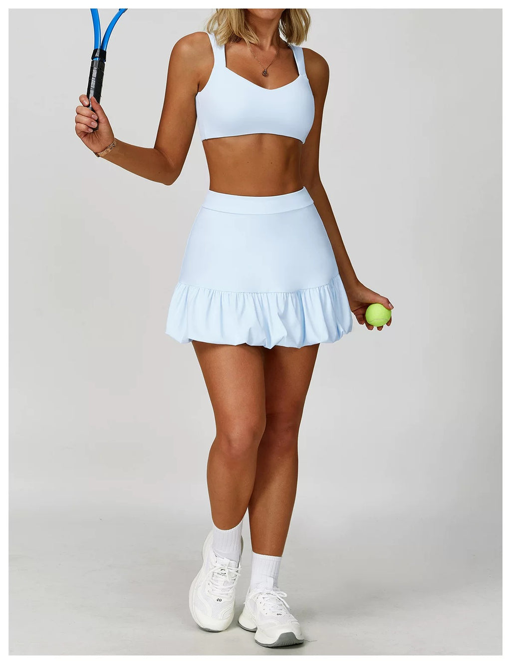 Tennis skirt set ATSZC0018 – tennis wear in {{ product_color }} | Aura Tide Collective | Shop Tennis skirt set ATSZC0018 online for {{ product_tags | join: ", " }} – Fast shipping worldwide.