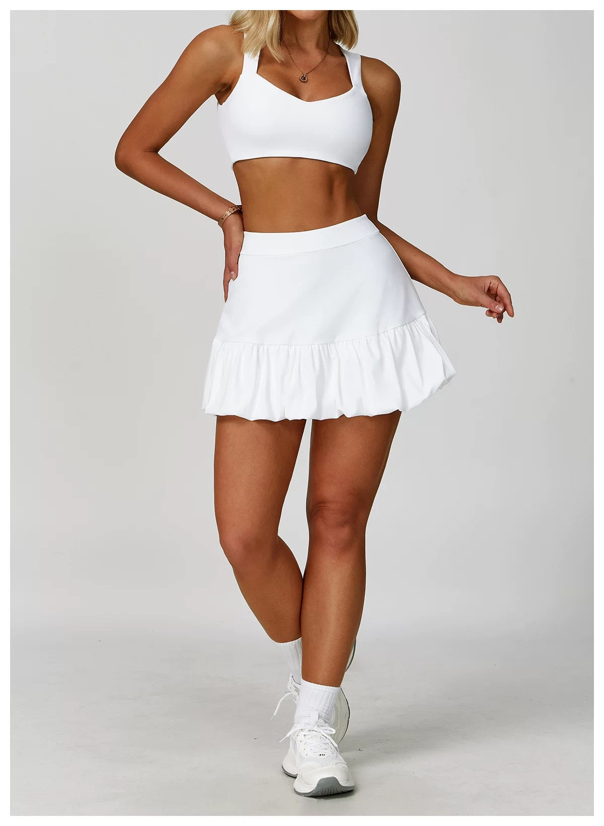 Tennis skirt set ATSZC0018 – tennis wear in {{ product_color }} | Aura Tide Collective | Shop Tennis skirt set ATSZC0018 online for {{ product_tags | join: ", " }} – Fast shipping worldwide.