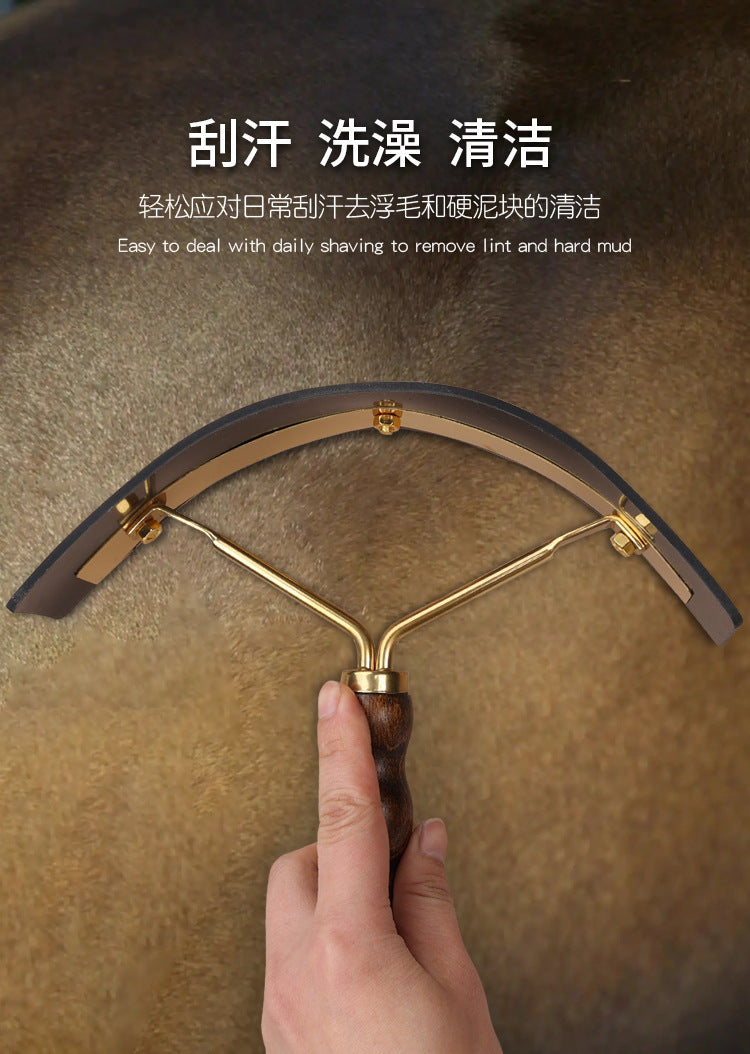 Horse Sweat Cleaning Scraper - wooden – Horsemanship in {{ product_color }} | Aura Tide Collective | Shop Horse Sweat Cleaning Scraper - wooden online for {{ product_tags | join: ", " }} – Fast shipping worldwide.