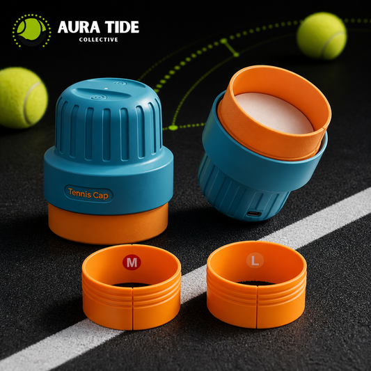 Smart Tennis Ball Pressure Cap Set by Aura Tide Collective