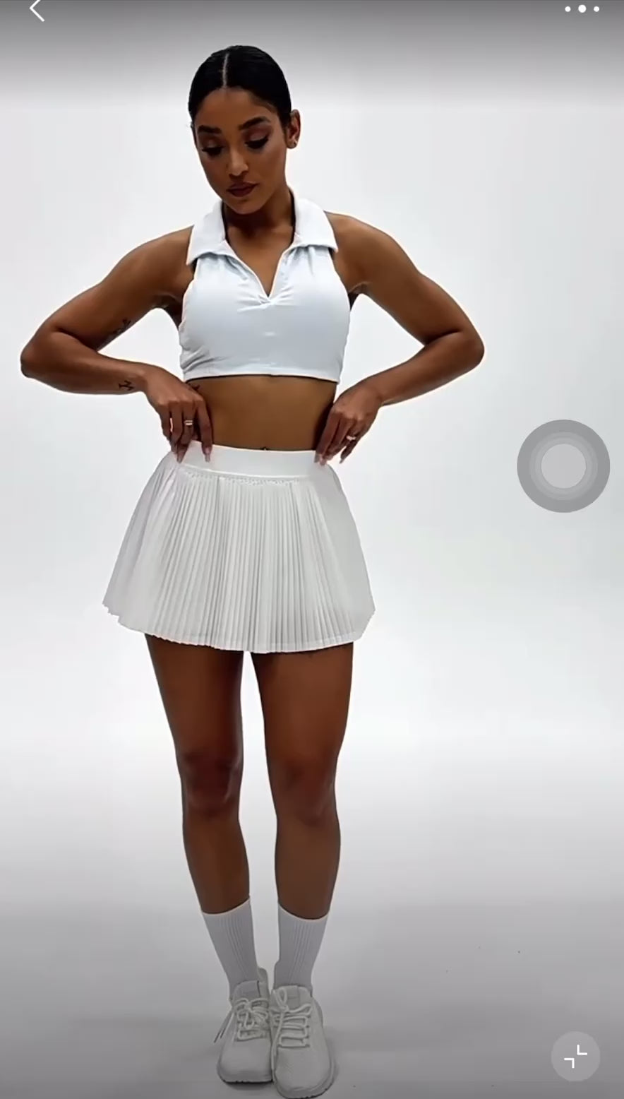 Sunny mood pleated skirt