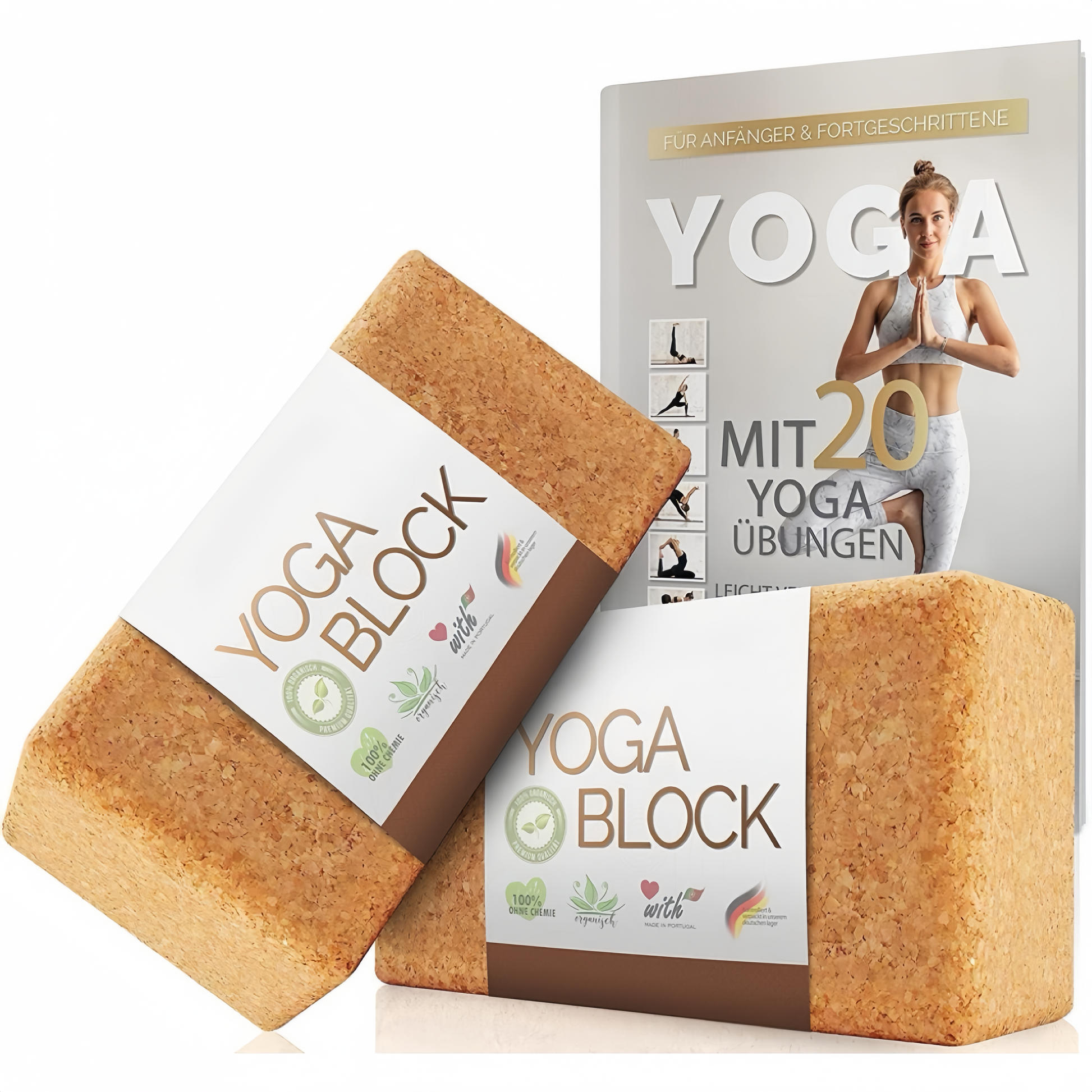 Cork yoga block – made from 100% renewable materials